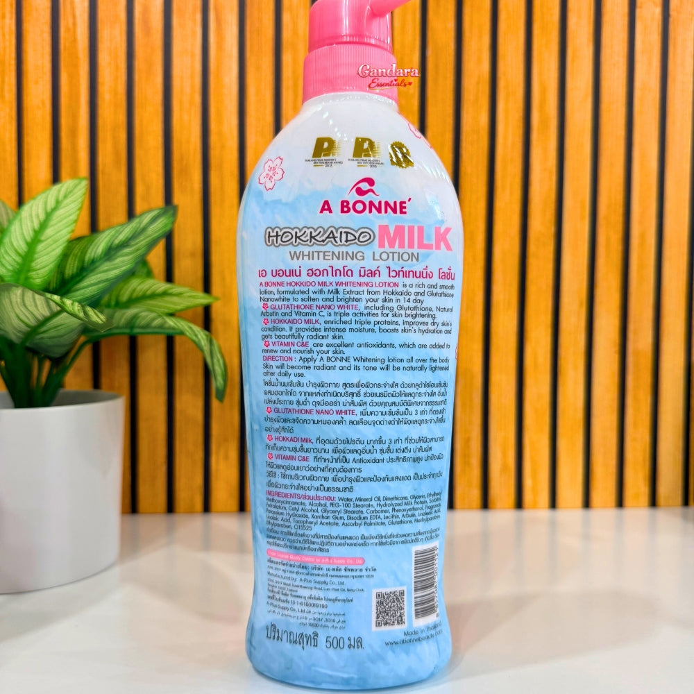 A Bonne - Hokkaido Milk Whitening Lotion - 500mL
