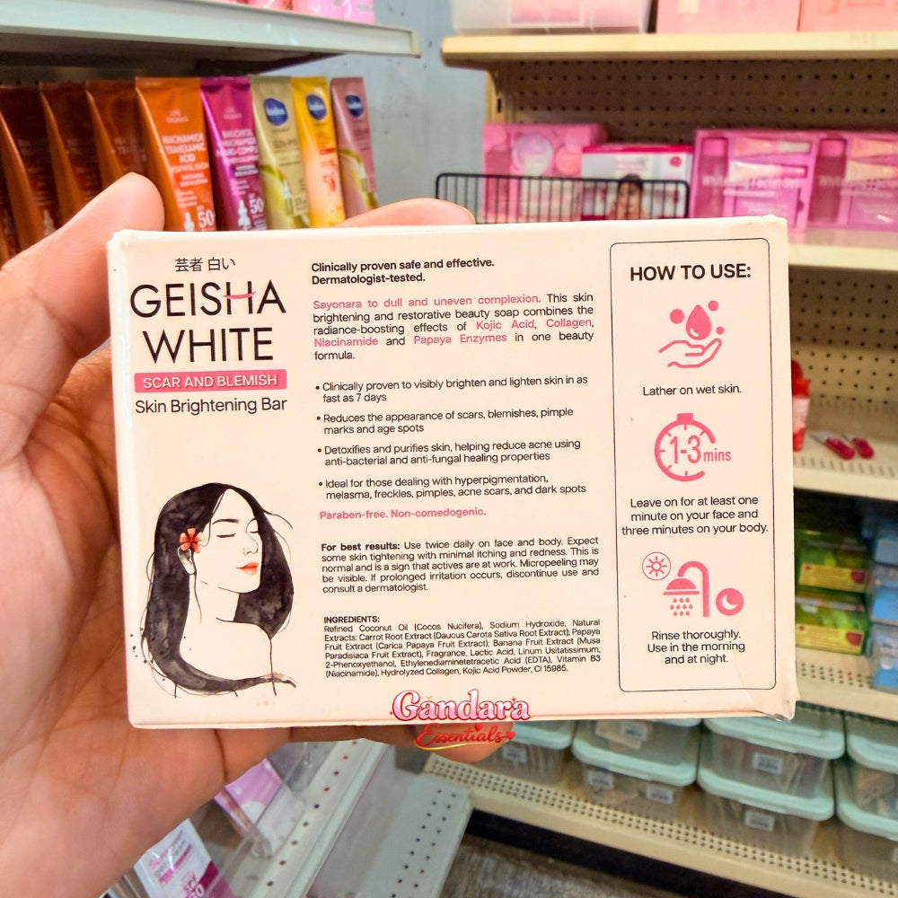 Geisha White - Scar and Blemish (Classic) - 2 Soap Bar x 65g