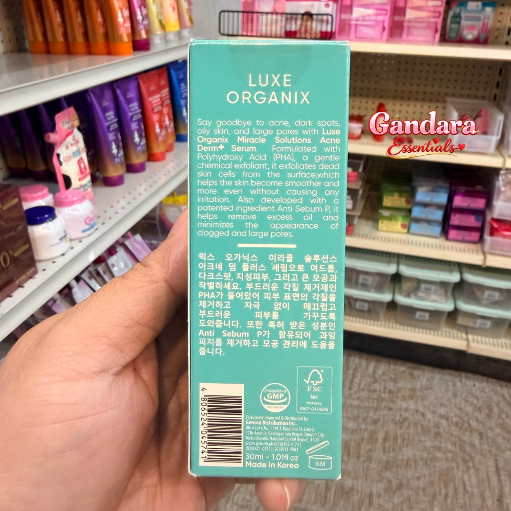 Luxe Organix - Miracle Solutions Acne Derm+ Serum - 30mL