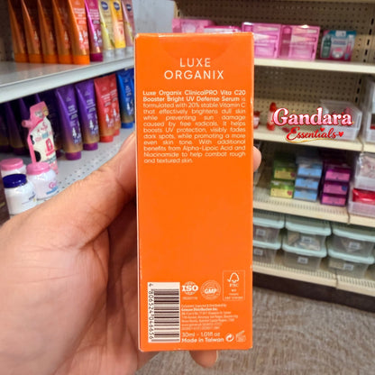 Luxe Organix - Vita C20 Booster Bright UV Defense Serum - 30mL