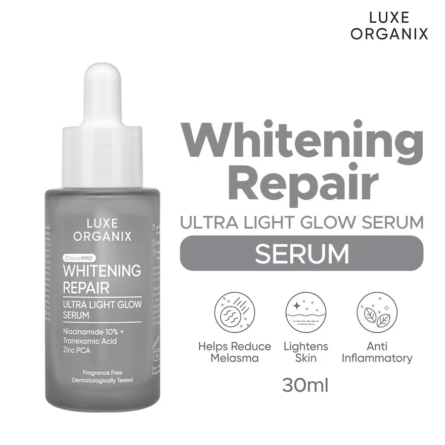 Luxe Organix - Whitening Repair Ultra Light Glow Serum - 30mL