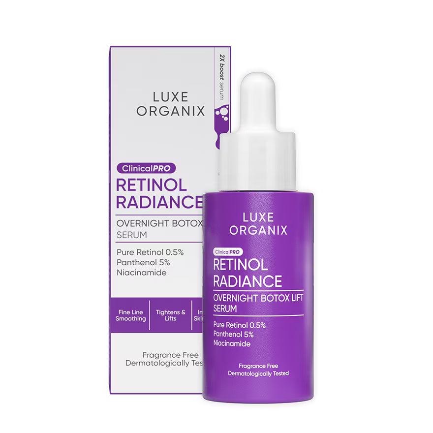 Luxe Organix - Retinol Radiance Overnight Botox Lift Serum - 30mL