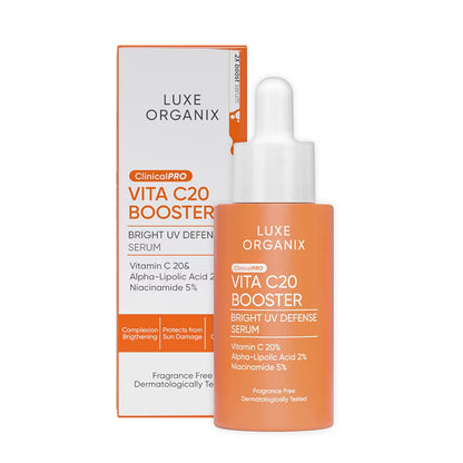 Luxe Organix - Vita C20 Booster Bright UV Defense Serum - 30mL
