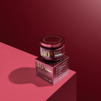 Jennie Moon 40X Pro Derma Plus Body Booster in a 250g container, showcasing the sleek design and label details.