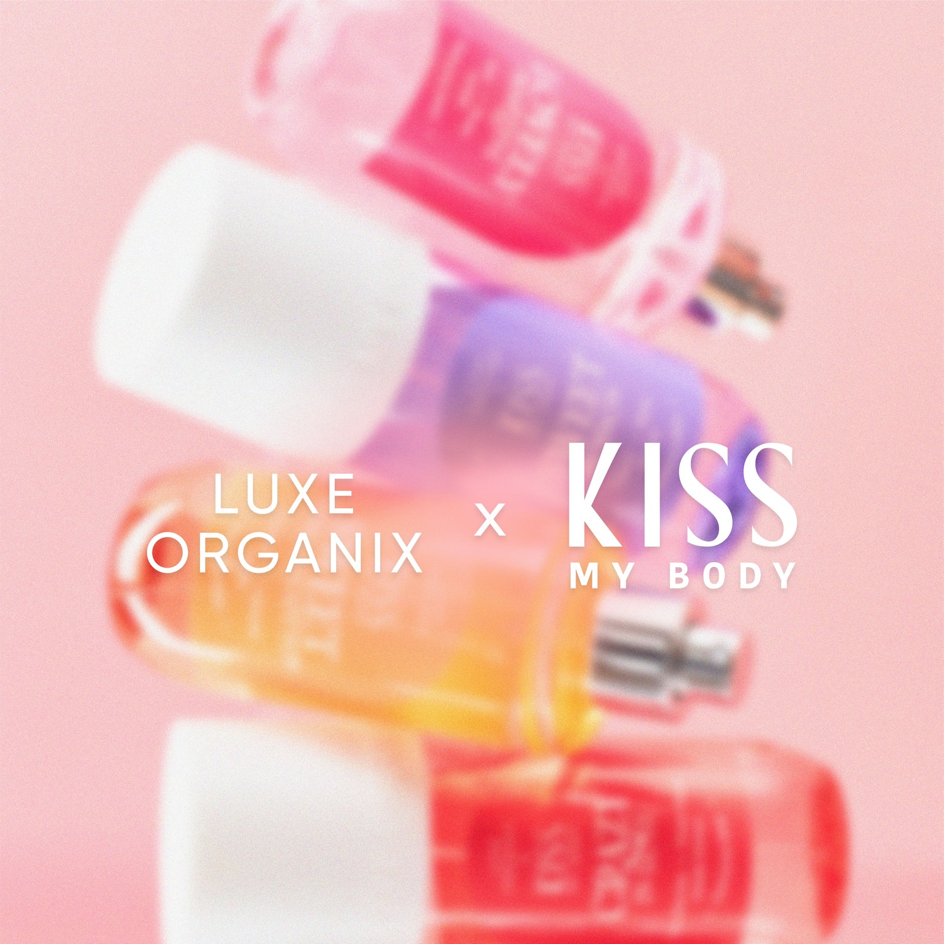 Luxe Organix Kiss My Body Sweet Poison perfume mist bottle, 88mL, with elegant packaging and floral fragrance design.