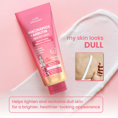 Luxe Organix - Niacinamide + Arbutin Healthy Light Whitening Serum Lotion - 350mL