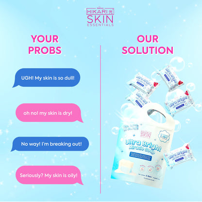 Hikari Skin Essentials - Ultra Bright Miracle Soap - 75g x 5