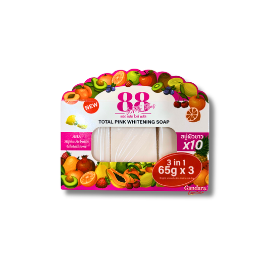 88 Total - Pink Whitening Soap - 65gx3