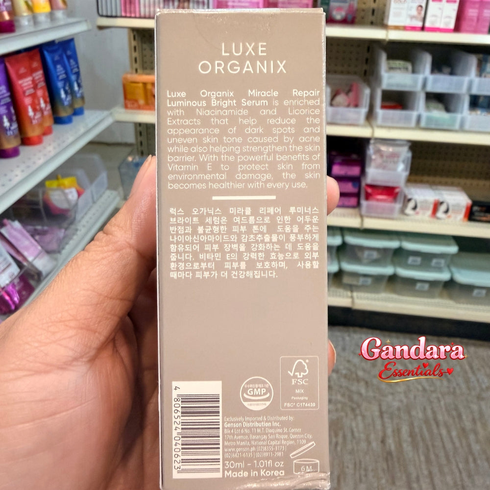 Luxe Organix - Miracle Repair Luminous Bright Serum - 30mL
