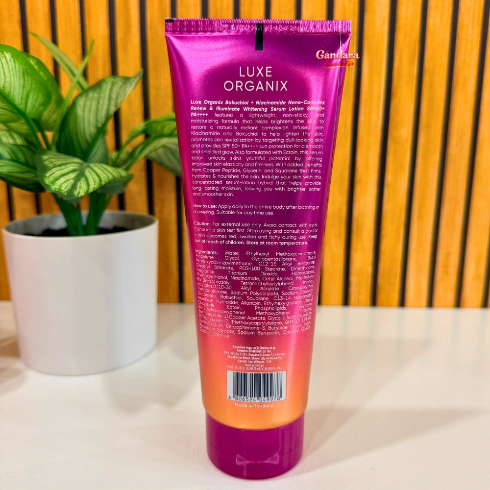 Luxe Organix - Bakuchiol + Niacinamide Nano-Complex Serum Lotion SPF 50 - 200mL