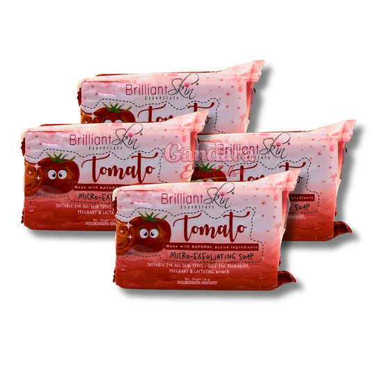 Brilliant Skin Essentials - Tomato Micro-Exfoliating Soap - 4 Pcs