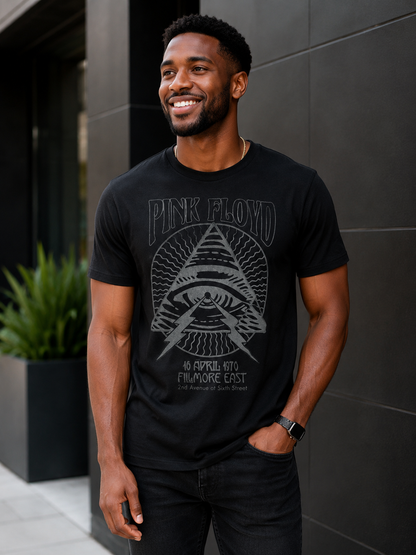 Pink Floyd - T Shirt Concert 1970, Black - 1 Pc