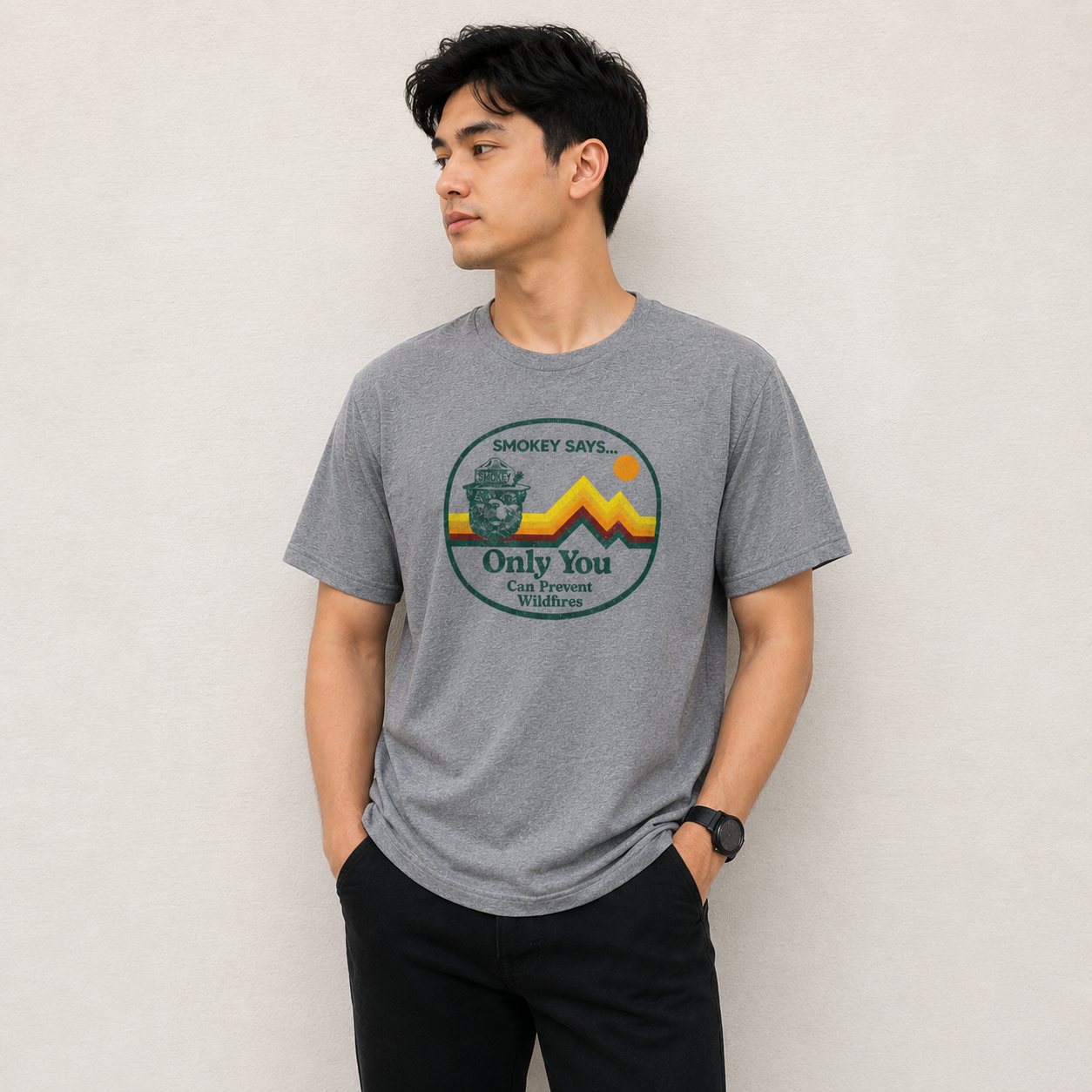 Goodfellow & Co - Only You can Graphic T-Shirt, Gray - 1 Pc
