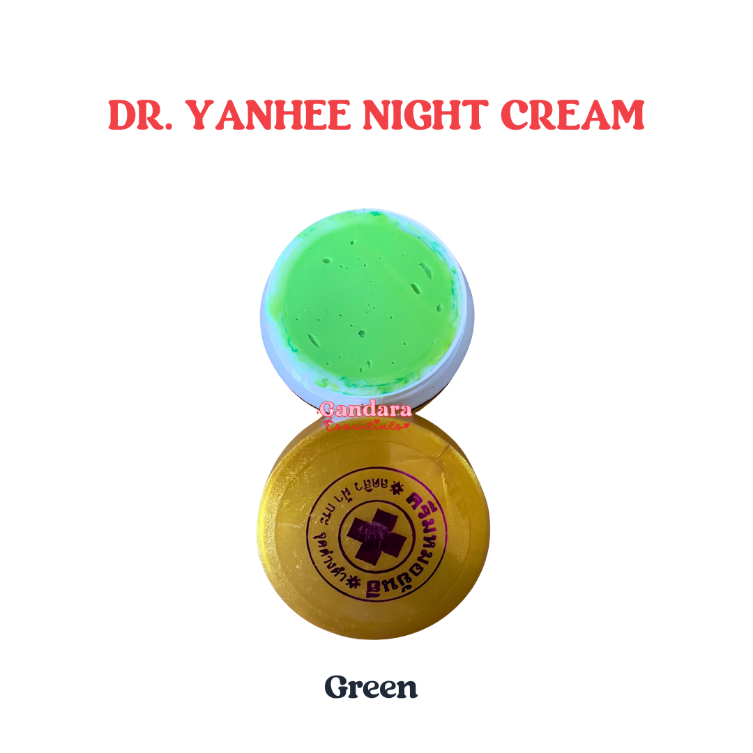 Dr. Yanhee Night Cream in a 5g jar, showcasing a smooth, creamy texture ideal for nighttime skincare.