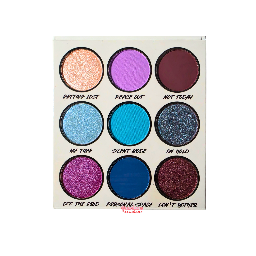 BH Cosmetics 9 Color Eyeshadow Palette featuring vibrant shades in a sleek compact design.