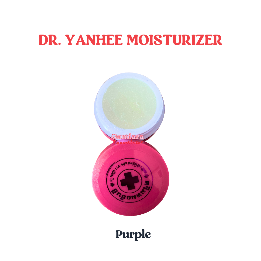Dr. Yanhee moisturizer in a 5g jar, showcasing its smooth texture and elegant packaging.