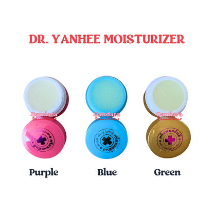 Dr. Yanhee moisturizer in a 5g container, featuring a smooth cream texture and a clean, minimalist design.