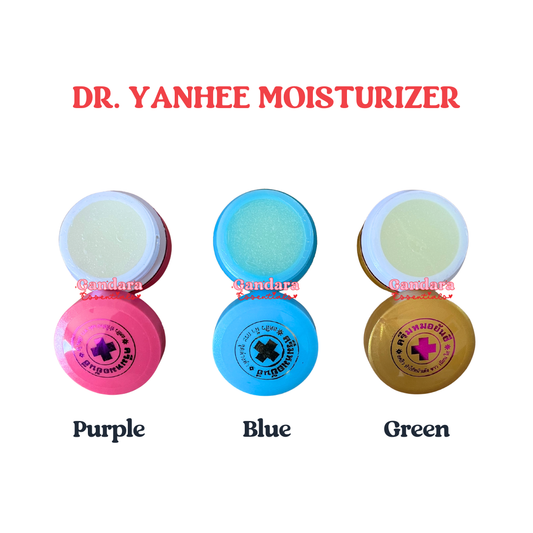 Dr. Yanhee moisturizer in a 5g container, featuring a smooth cream texture and a clean, minimalist design.