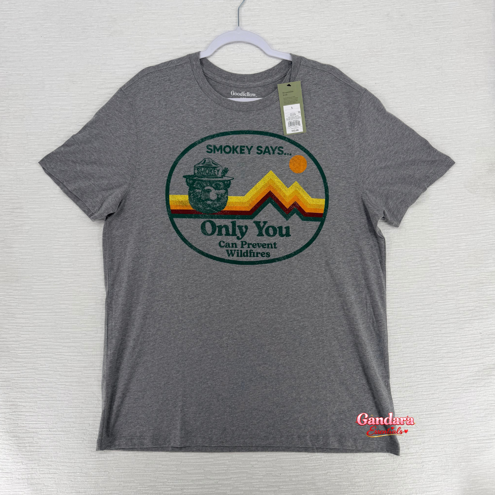 Gray graphic T-shirt by Goodfellow & Co featuring the phrase "Only You Can" printed on the front.