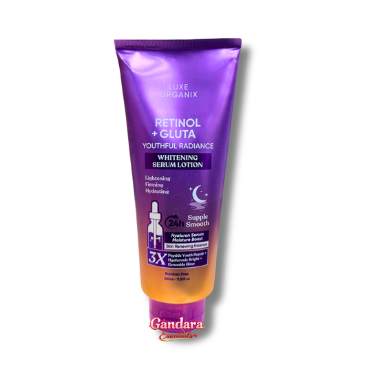 Luxe Organix - Retinol + Gluta Youthful Radiance Whitening Serum Lotion - 350mL