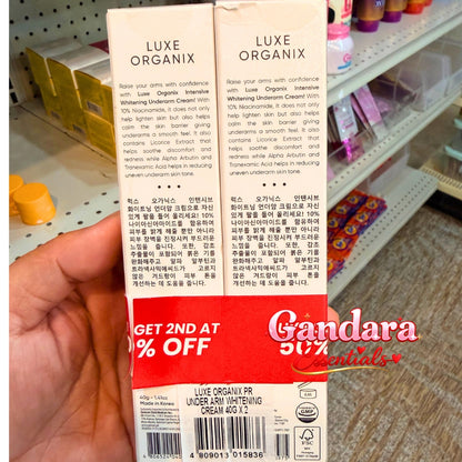 Luxe Organix - Intensive Whitening Underarm Cream - 40gx2