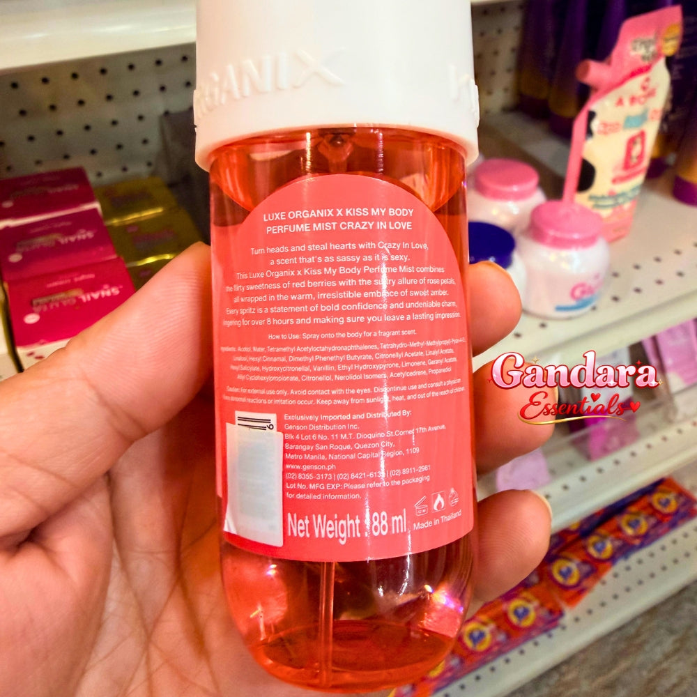 Luxe Organix - Kiss my Body Crazy in Love Perfume Mist - 88mL