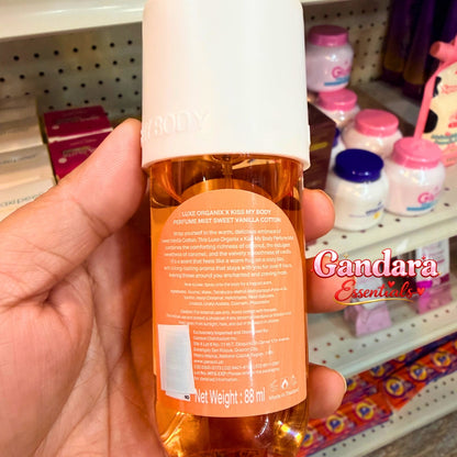 Luxe Organix - Kiss my Body Sweet Vanilla Cotton Perfume Mist - 88mL