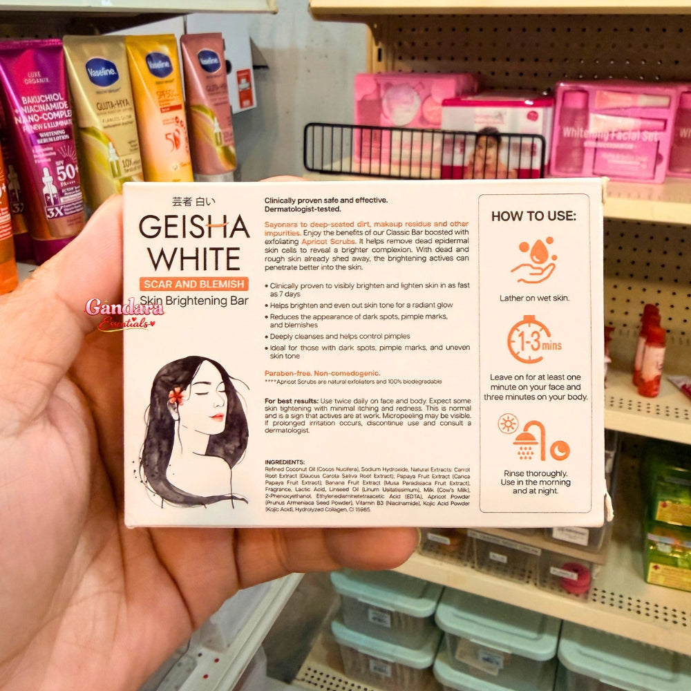 Geisha White - Scar and Blemish (Intense) - 2 Soap Bar x 65g