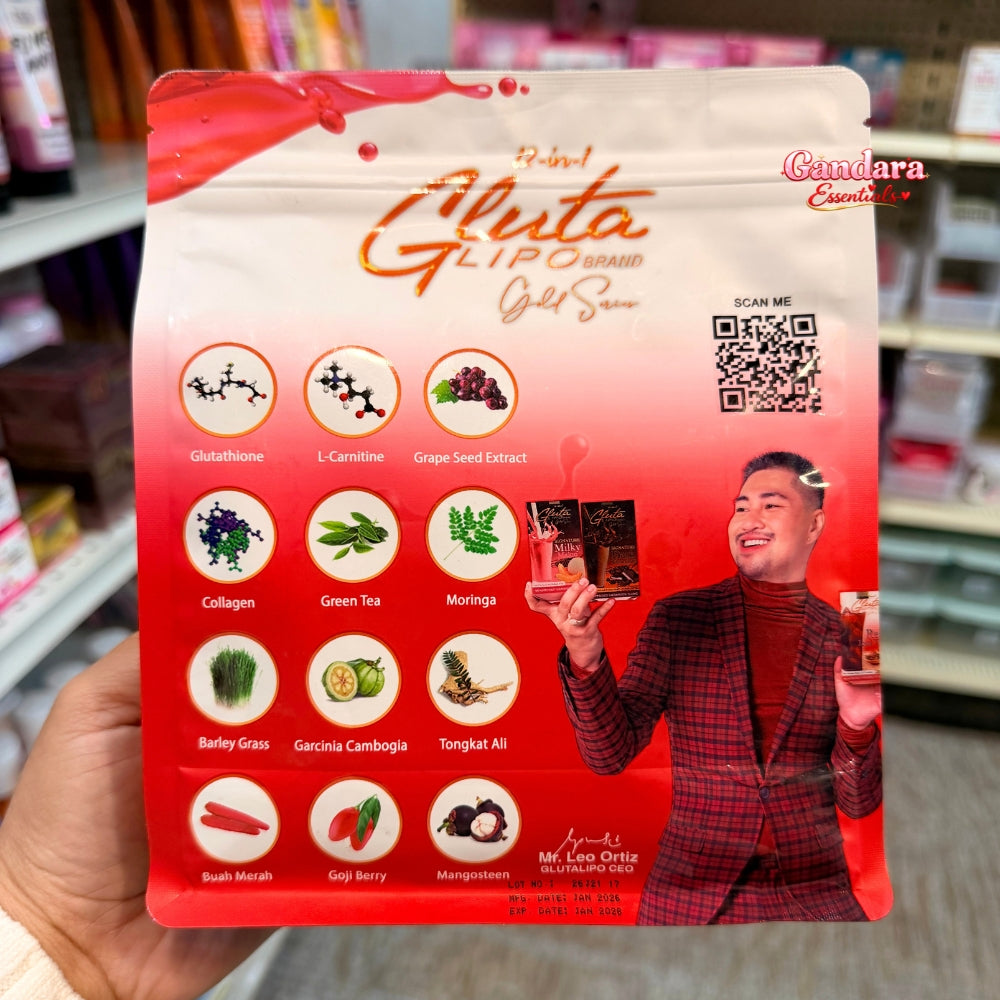 Gluta Lipo - Gold Series Red Iced Tea - 10 Sachet