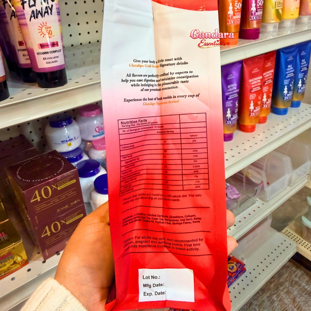 Gluta Lipo - Gold Series Red Iced Tea - 10 Sachet