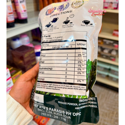Chef Aybs Paragis - Paragis with Moringa and Guyabano Tea - 1.8g x 20 Sachets