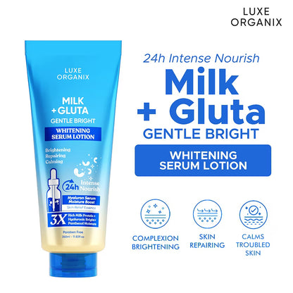 Luxe Organix - Milk + Gluta Gentle Bright Serum Lotion - 350mL