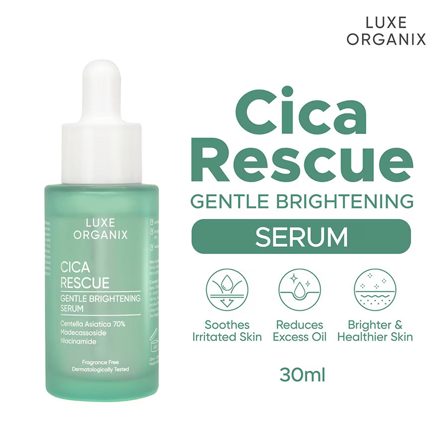 Luxe Organix - Cica Rescue Gentle Brightening Serum - 30mL