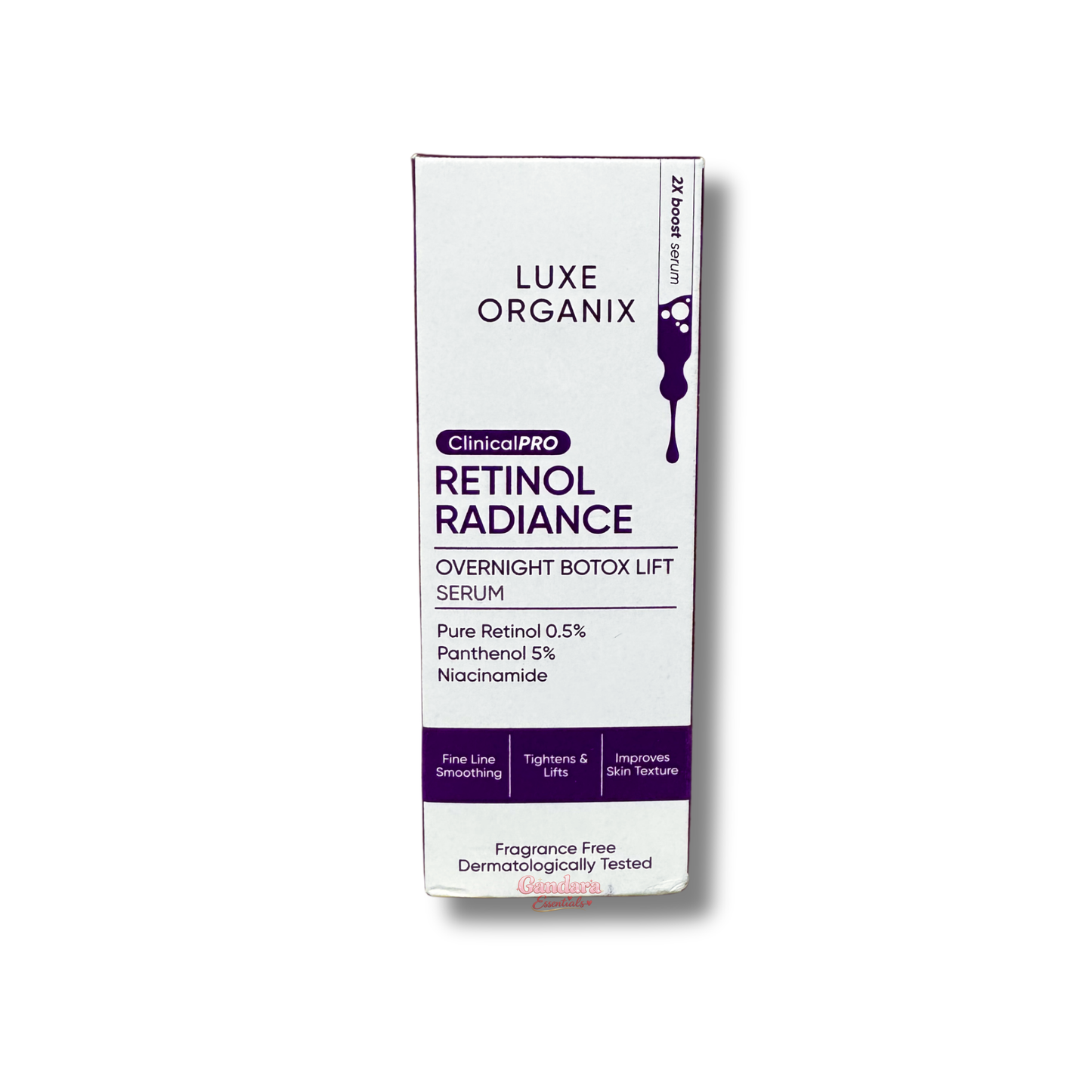 Luxe Organix - Retinol Radiance Overnight Botox Lift Serum - 30mL