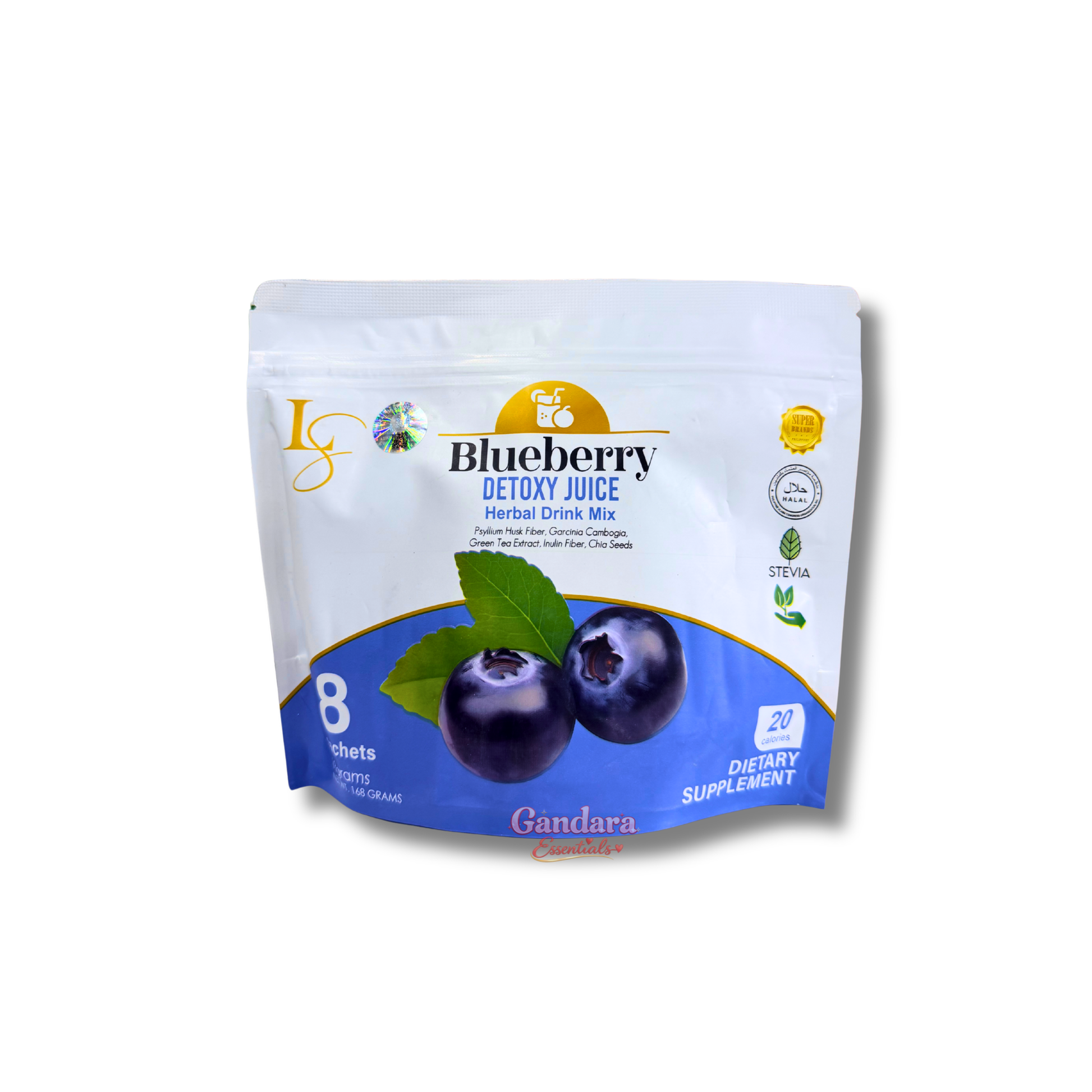 Luxe Slim - Blueberry Detoxy Juice - 18gx8 Sachet