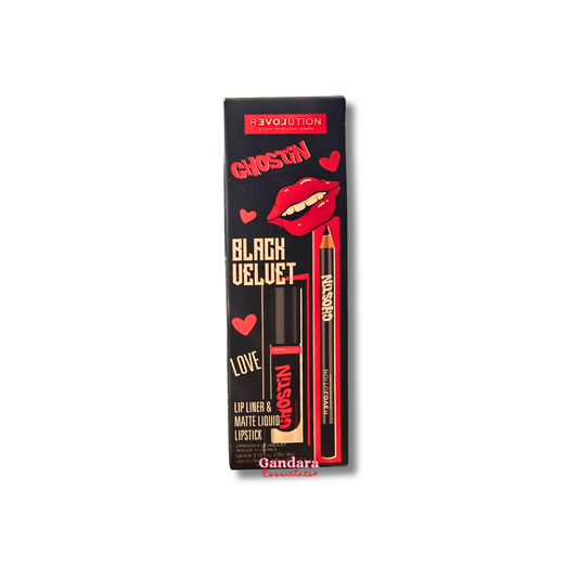 Revolution - Black Velvet Lip Liner & Matte Liquid Lipstick Kit