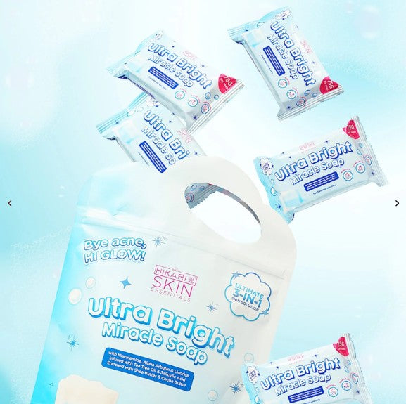 Hikari Skin Essentials - Ultra Bright Miracle Soap - 75g x 5
