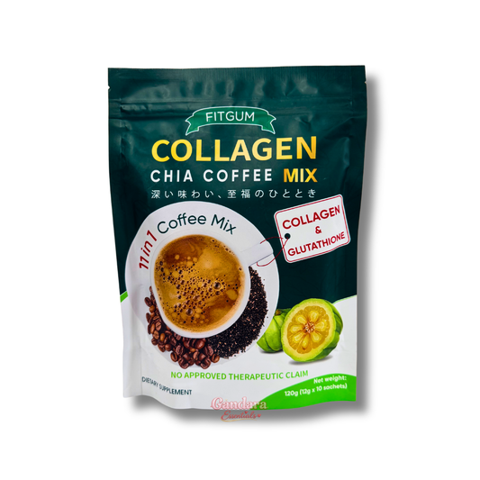 Fitgum - Collagen Chia Coffee Mix - 12g x 10 Sachet
