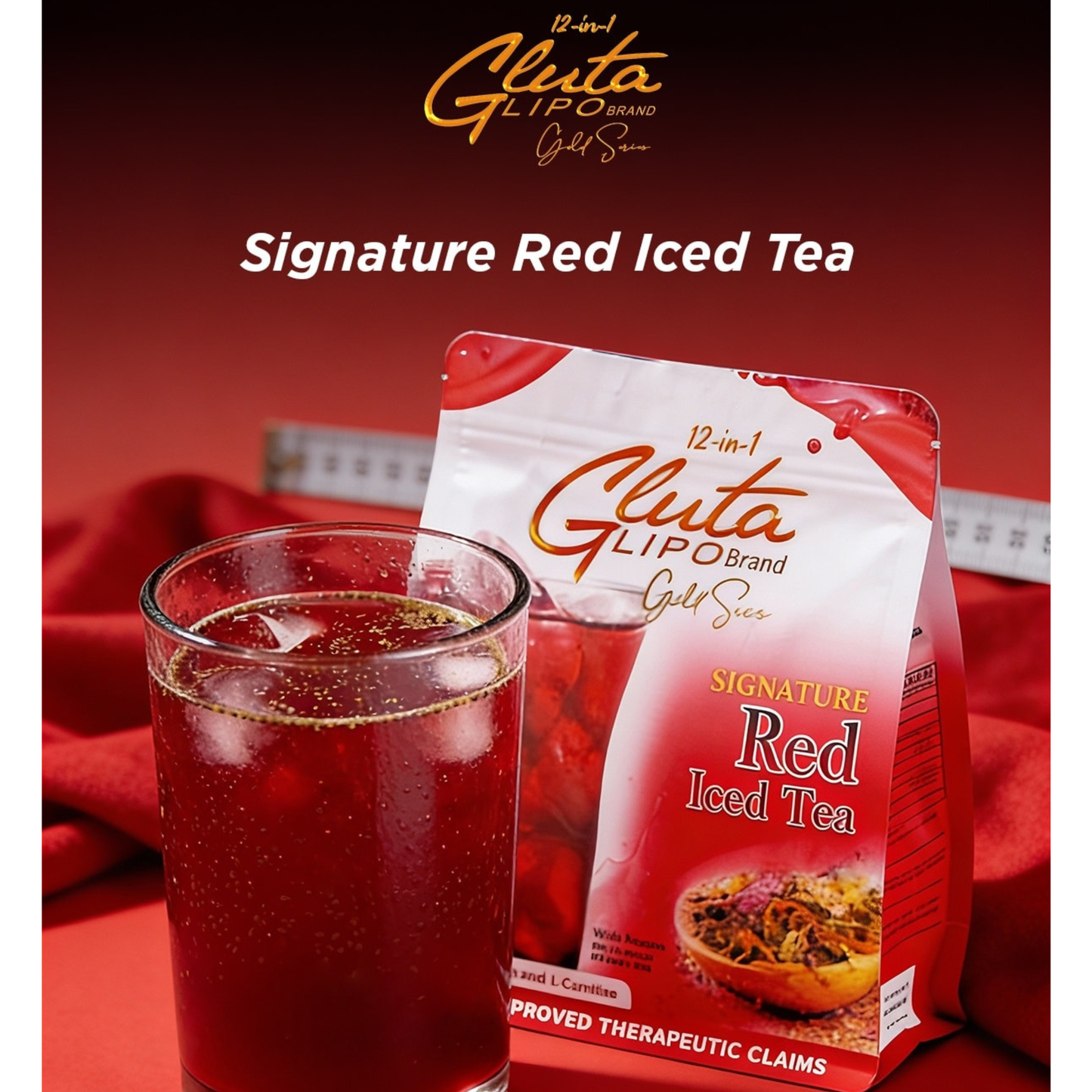 Gluta Lipo - Gold Series Red Iced Tea - 10 Sachet