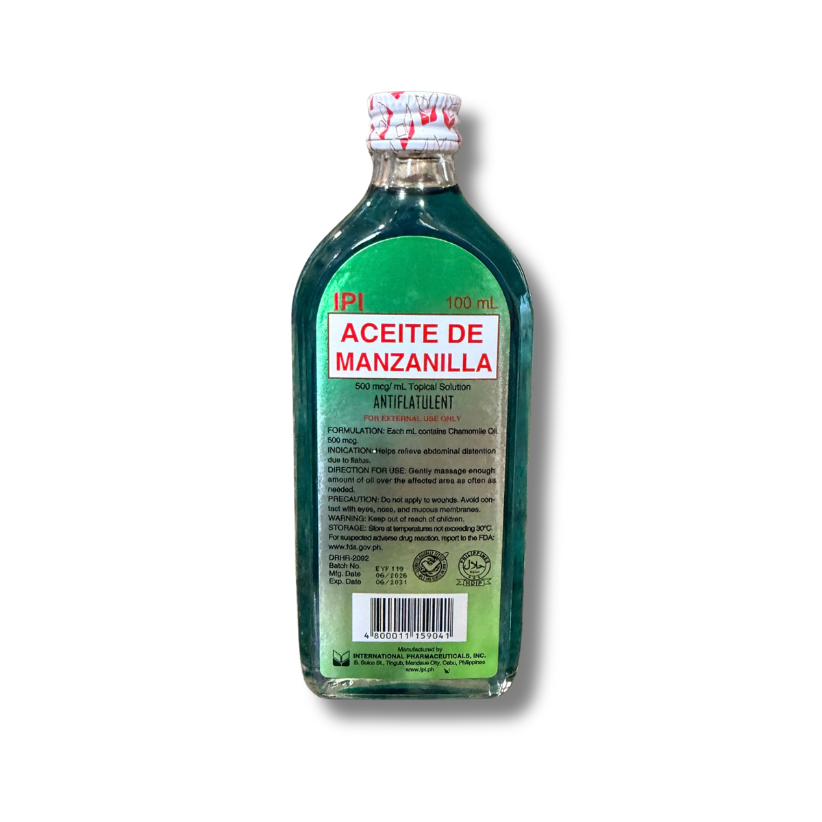 IPI - Aceite De Manzanilla Antiflatulent Oil - 100mL