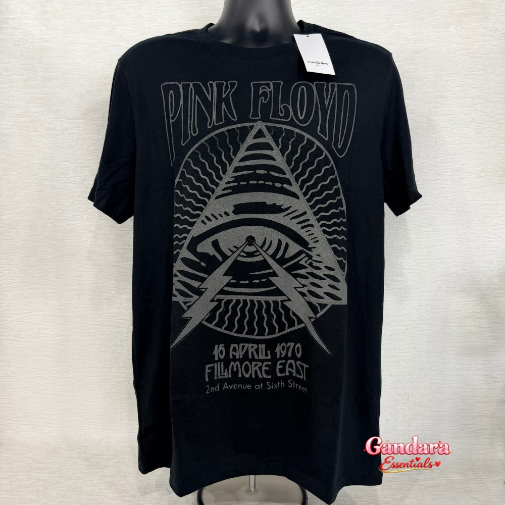 Pink Floyd - T Shirt Concert 1970, Black - 1 Pc
