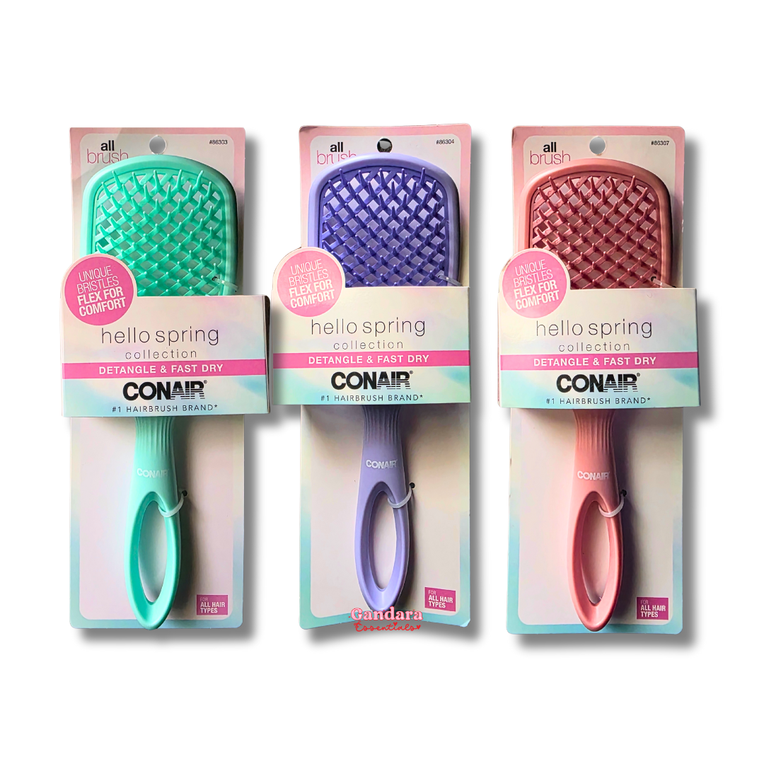 Conair - Hello Spring Collection Detangle & Fast Dry Hairbrush - 1 Pc