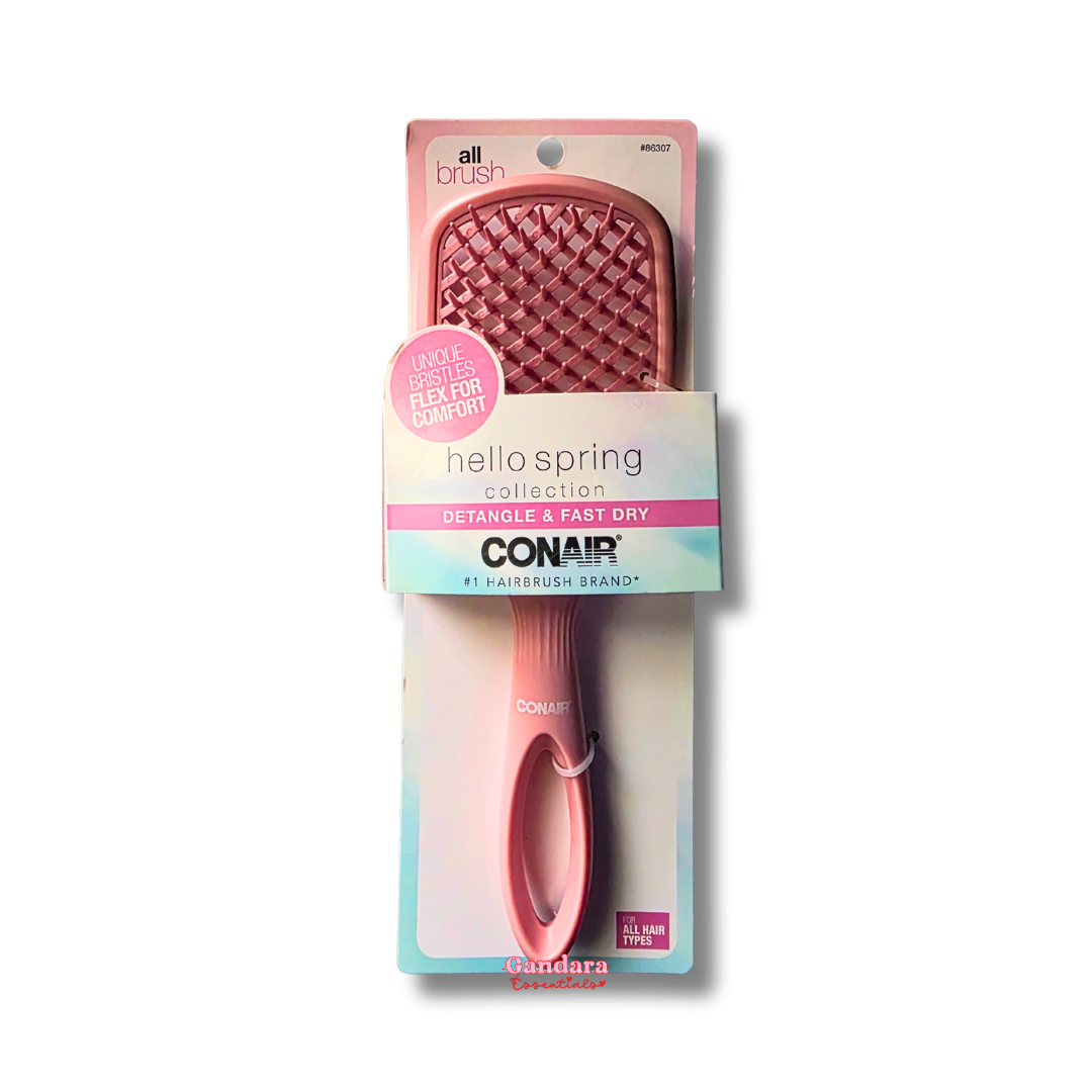 Conair - Hello Spring Collection Detangle & Fast Dry Hairbrush - 1 Pc