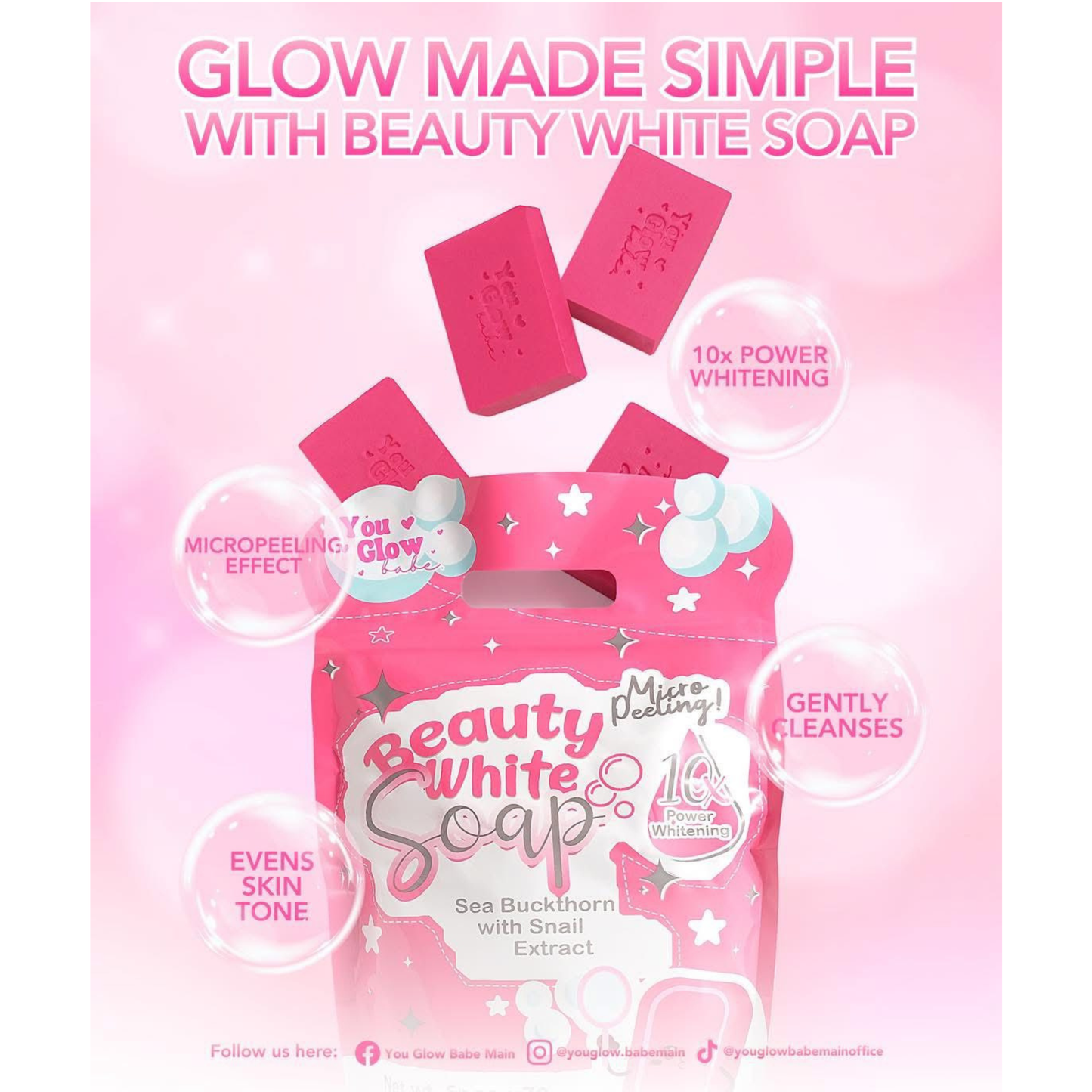 You Glow Babe - Beauty White Soap - 5x70g