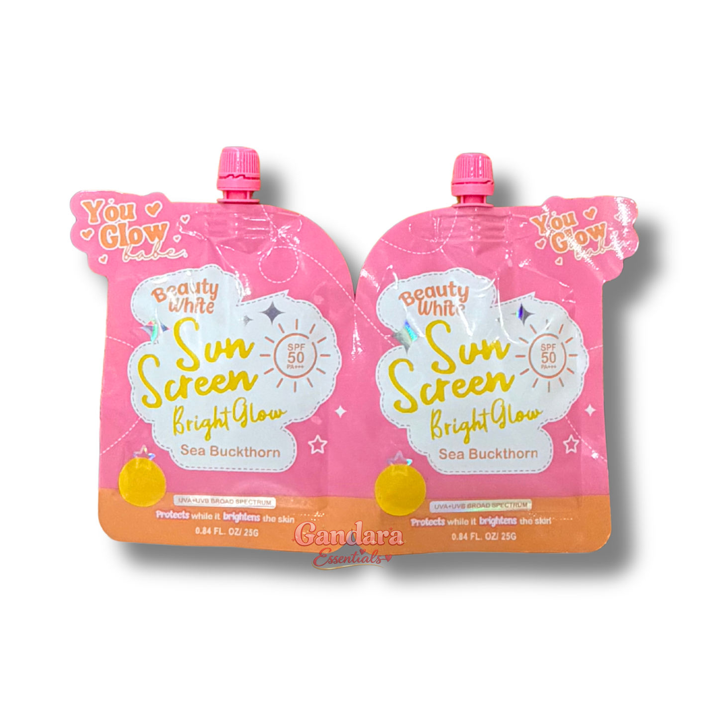 You Glow Babe - Sunscreen Bright Glow SPF50 - 25gx2